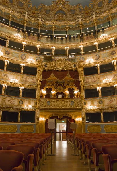 Interior del Teatro La Fenice, Interior del Teatro La Fenice, Venecia —  Fotos de Stock