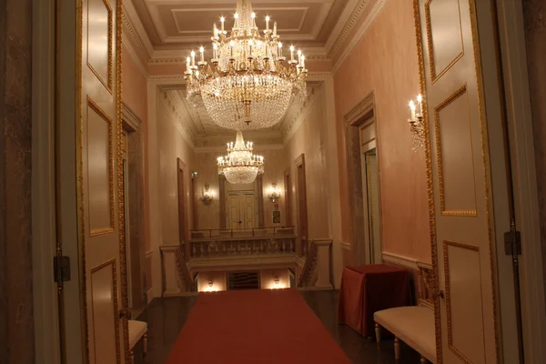 De majestueuze corridor voor verkoop Apollinee, Venetië Rechtenvrije Stockafbeeldingen