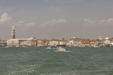 Tekne Venedik panoramik genel bakış