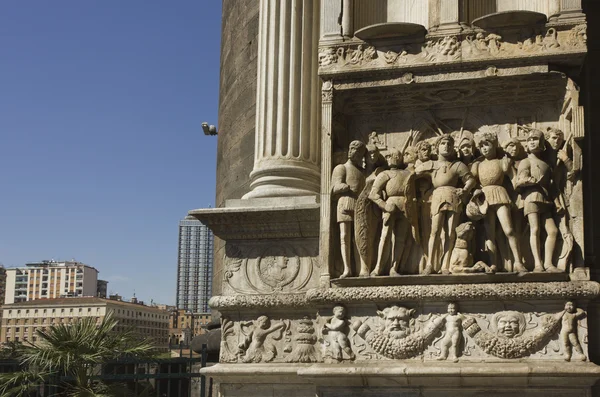 Castel dell'Ovo Bas Relief, Naples — Stock Photo, Image