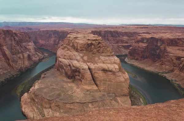 Horseshoe Bend en de Colorado rivier — Stockfoto