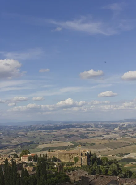 Erstaunliche Montalcino-Landschaft — Stockfoto