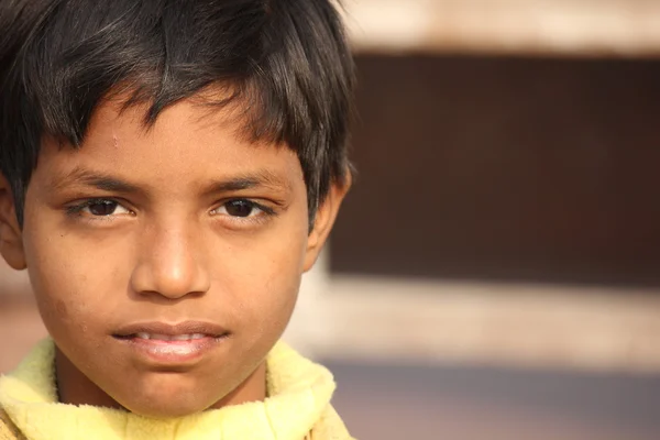 Close up portrait of an Indian boy — Stock Photo, Image