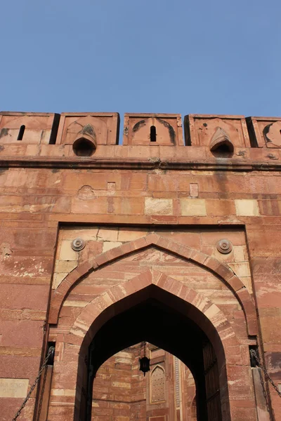 Agra red fort, Indien. Architektonisches Detail — Stockfoto