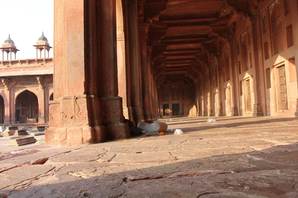 Fatehpur Sikri, Indien, kolumner Detaljer — Stockfoto