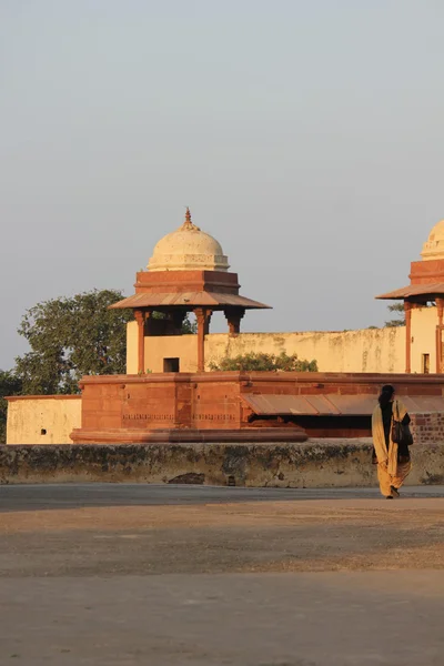 Fatehpur Sikri, Índia, construindo detalhes arquitetônicos — Fotografia de Stock