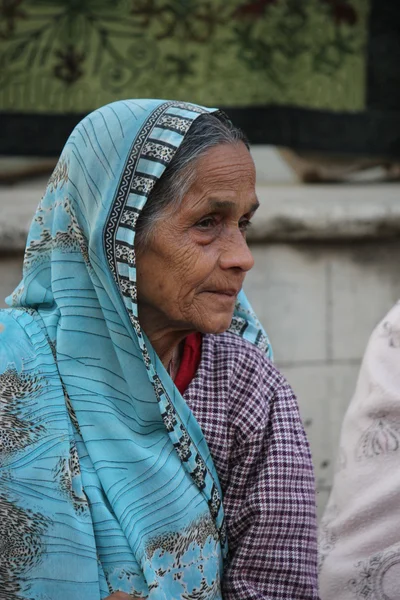 Portret Senior Indianka — Zdjęcie stockowe