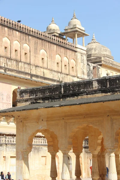 Amber Fort i Jaipur, arkitektoniska detaljer — Stockfoto