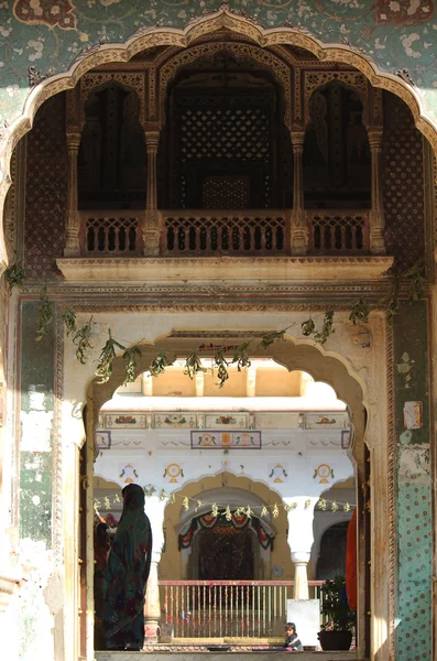 Entrance door for Ramgopalji Temple — Stock Photo, Image