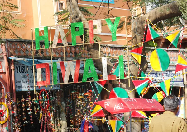 Happi Diwali panoda Jaipur — Stok fotoğraf