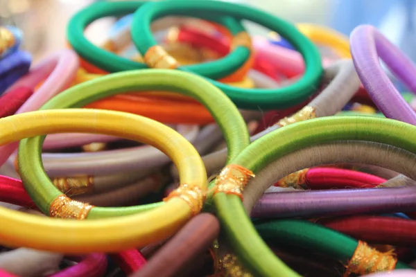 Indian colorful bracelets for women — Stock Photo, Image