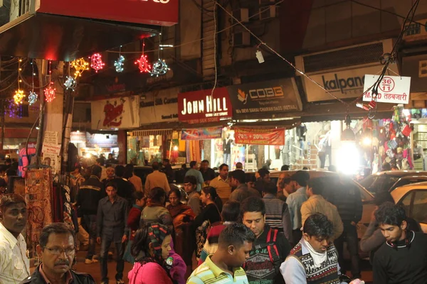 Gece Yeni Delhi yaşam tarzı — Stok fotoğraf