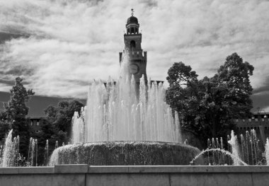 Milan Sforza Kalesi ana çeşme