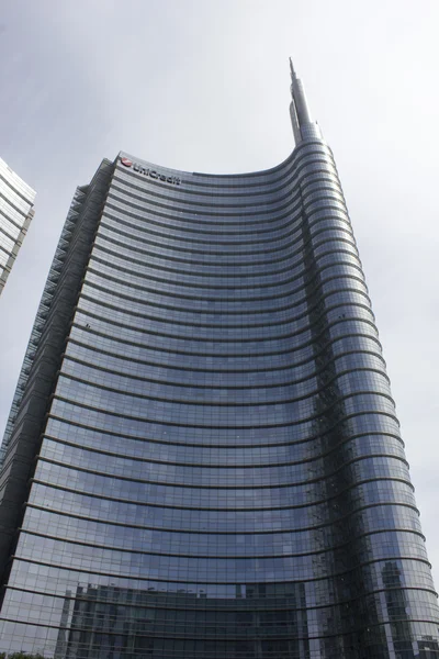 Edificio torre Unicredit a Milano — Foto Stock