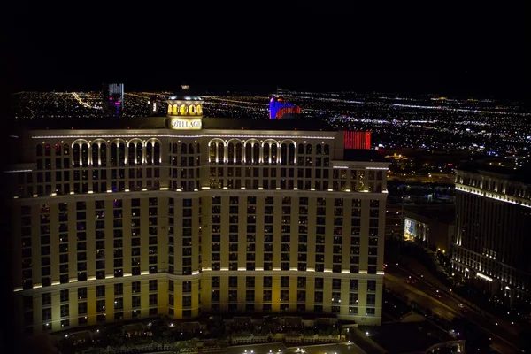 Las Vegas Bellagio Hotel w nocy — Zdjęcie stockowe