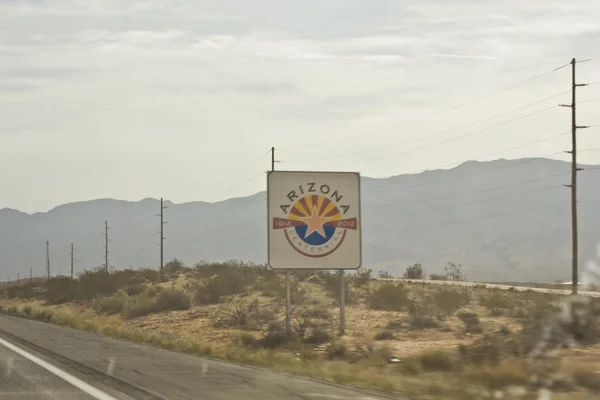 Panneau pour le centenaire de l'État de l'Arizona — Photo