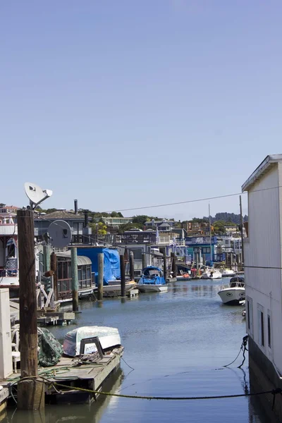 Sausalito Casas Flotantes en Bahía de San Francisco —  Fotos de Stock