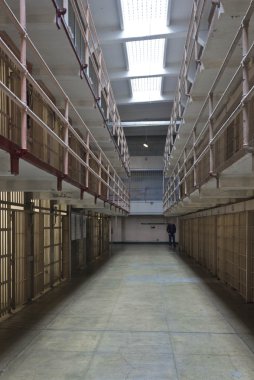 Main prison Corridor in the penitentiary of Alcatraz