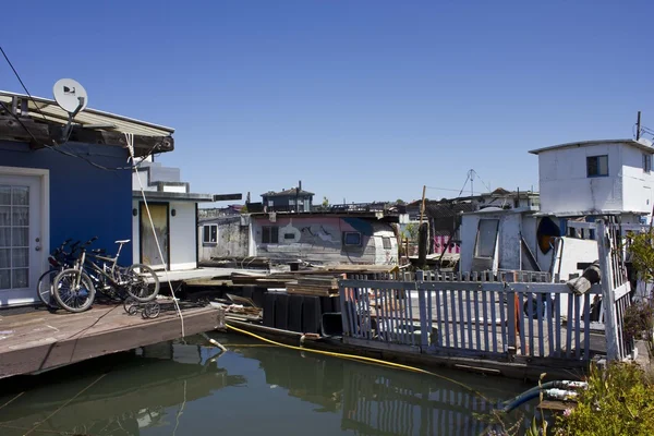 Casas flotantes en San Francisco Área de la Bahía —  Fotos de Stock