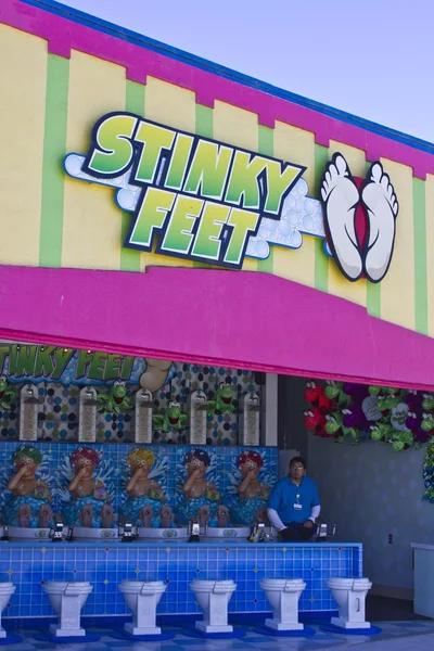 Stinky feet game at Santa Cruz — Stock Photo, Image