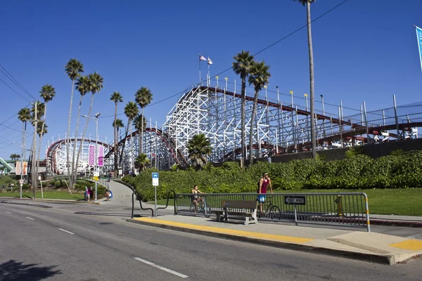 Santa Cruz Beach från gatan — Stockfoto