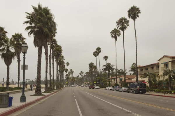 Santa Barbara main street in a grey day — Stock Photo, Image