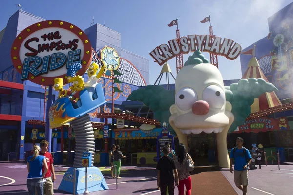 The Simpson Ride experience at Universal Studios — Stock Photo, Image