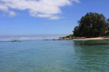 Barışçıl Gili Adaları manzara