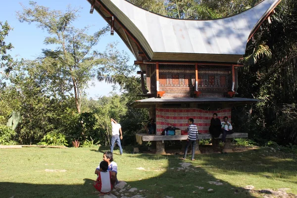 Casas típicas de Torajan — Fotografia de Stock