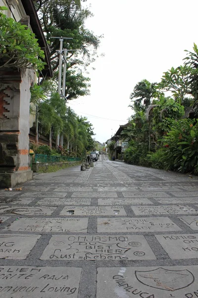 Ubud calçada da fama, Bali — Fotografia de Stock