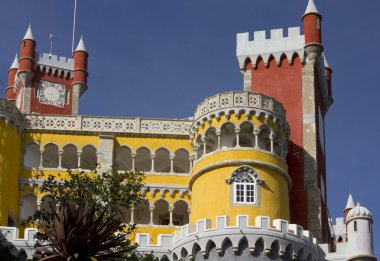 Sintra Pena Kalesi'nin yakın çekim