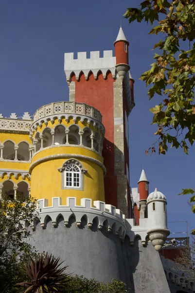 Zblízka Pena hradu v Sintře — Stock fotografie