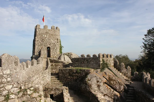 Η κάστρο των Μαυριτανών στη Sintra Φωτογραφία Αρχείου
