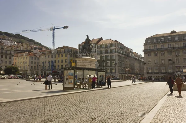 Figuera tér Lisszabonban — Stock Fotó