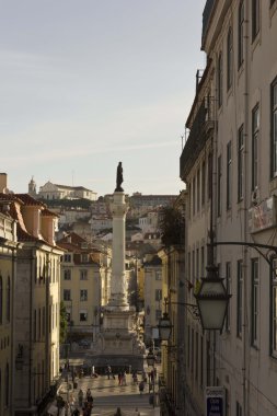 Rossio kare sütununda Pedro IV