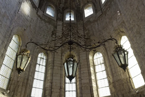 Interior of Carmo Convent in Lisbon — Stock Photo, Image