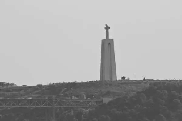 25th of April Bridge and Cristo Rei — Stock Photo, Image