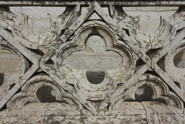 Ornamental stone balustrade of Belem Tower — Stock Photo, Image