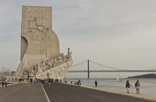Památník na objevy v Lisabonu — Stock fotografie