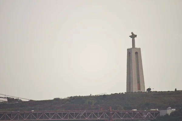 Statua di Cristo Rei a Lisbona — Foto Stock