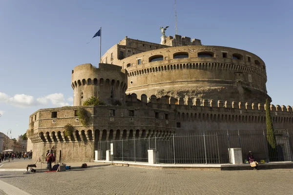 Översikt över Castel Sant'Angelo i Rom — Stockfoto