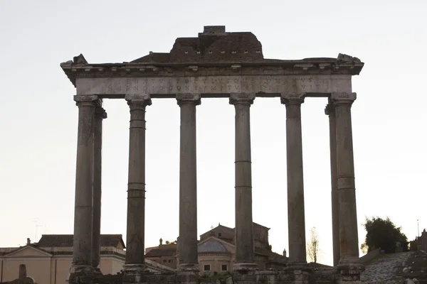 Il tempio di Saturno in Foro Romano — Foto Stock