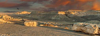 Doğal görünümü üzerinde Ein Avdat Milli Parkı