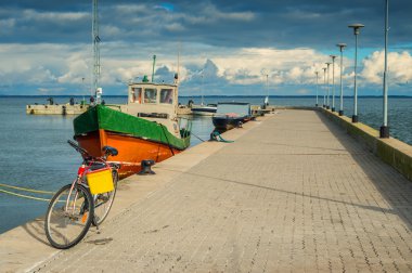 Curonian Spit, Litvanya iskelede Balık tutma 