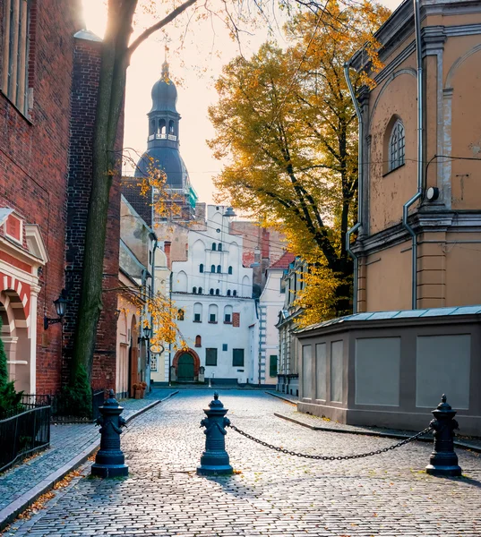 Centro della città vecchia di Riga, Lettonia — Foto Stock