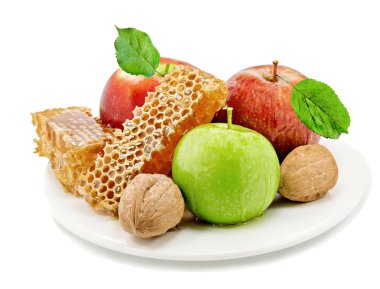 Beyaz arka plan üzerinde izole sağlıklı gıda