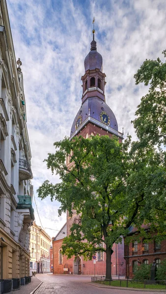 Blick Auf Die Domkirche Zentrum Der Altstadt Von Riga Lettland — Stockfoto