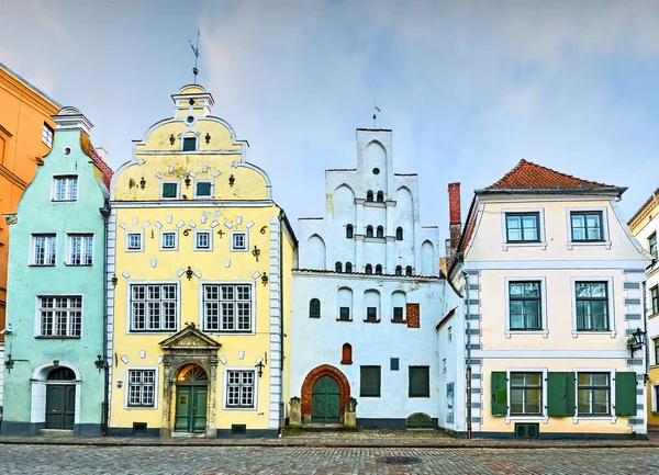 欧洲城市旧城区最古老的建筑 — 图库照片
