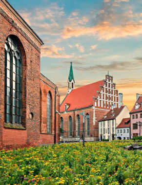 Eski Riga, Letonya 'daki Aziz John Kilisesi Evanjelik Luteryan Kilisesi