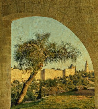 Kudüs'ün kutsal Hills İncille motifleri, 